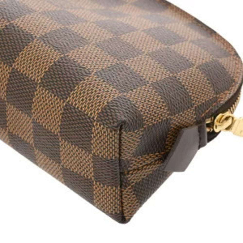 Louis Vuitton Damier Pochette Cosmetic Brown Canvas Pouch - Picture 7 of 10